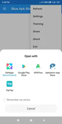 Blue Apk Store android App screenshot 3